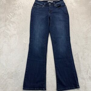 Levi's 529 Jeans Womens 28 Curvy Bootcut Mid Rise Dark Wash Indigo Stretch Denim